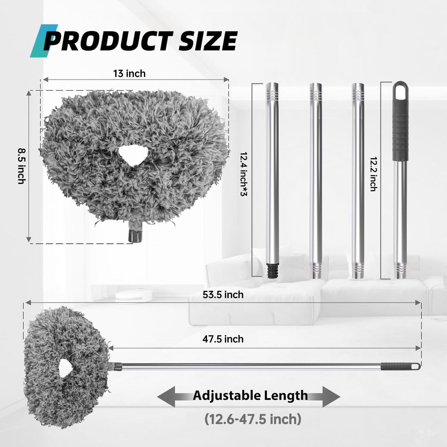 Extendable Microfiber Ceiling Fan Duster