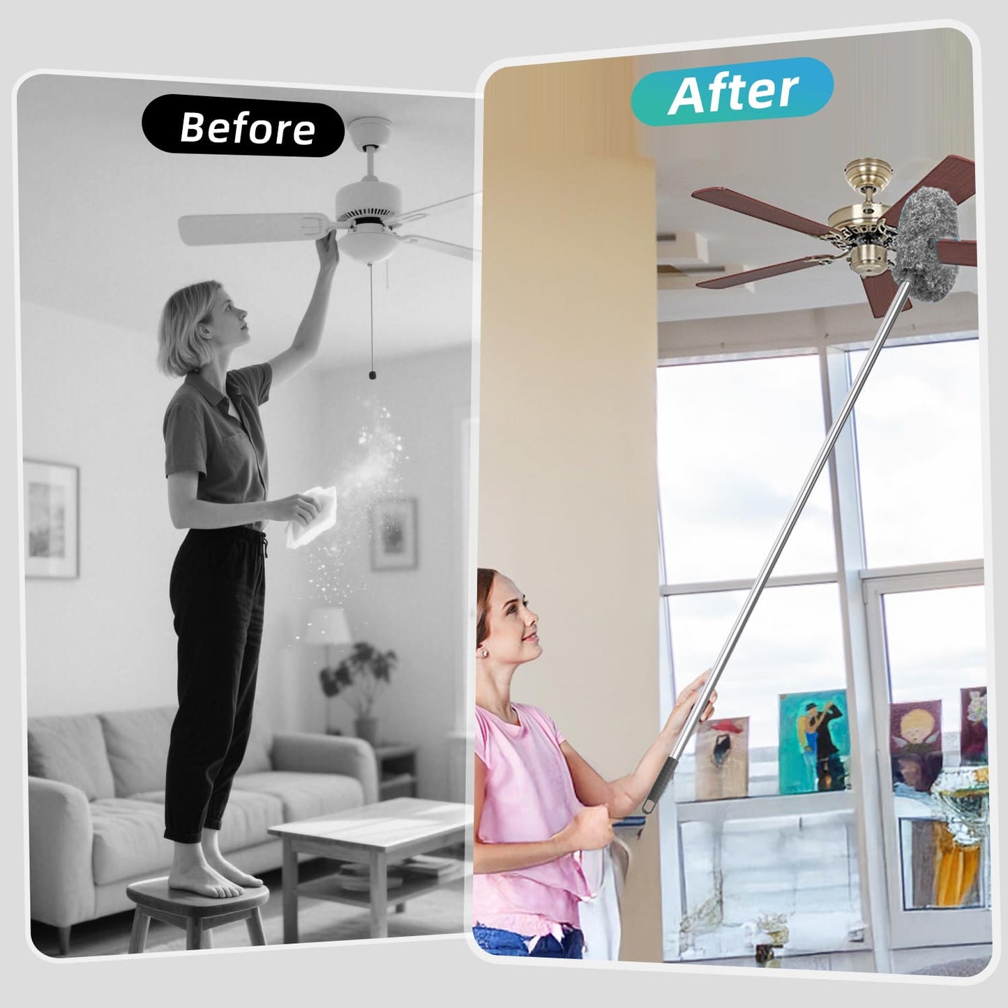 Extendable Microfiber Ceiling Fan Duster