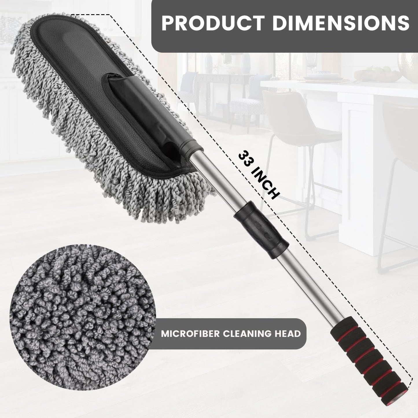 Extendable Microfiber Car Duster Brush