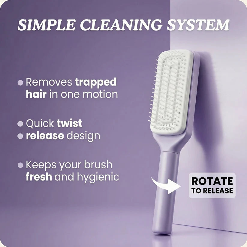 Self-Cleaning Hair Brush