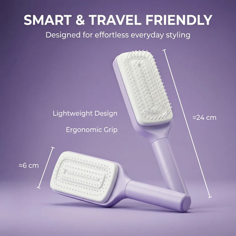 Self-Cleaning Hair Brush