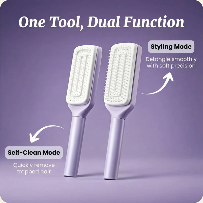 Self-Cleaning Hair Brush